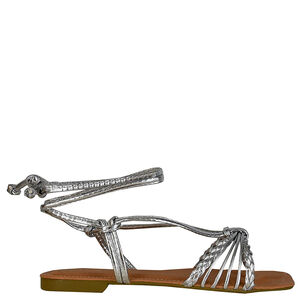 SANDALIA METALIZADA TRANCA AMARRACAO DI SANTINNI