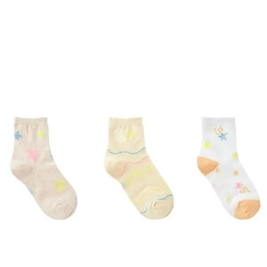 MEIA COLORIDA INF FEM KIT C/3 PIMPOLHO