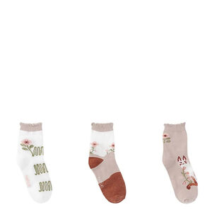 MEIA COLORIDA INF FEM KIT C/3 PIMPOLHO