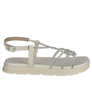 SANDALIA FLATFORM STRASS MOLECA