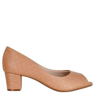 PEEP TOE SALTO BLOCO MATELASSE BEIRA RIO