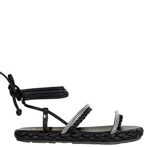 SANDALIA FLATFORM STRASS DI SANTINNI