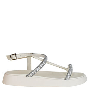 SANDALIA FLATFORM GOTA STRASS MOLECA