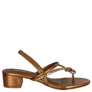 SANDALIA BLOCO ELASTICO STRASS VIA MARTE