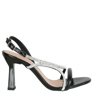 SANDALIA SALTO GEOMETRICO STRASS DI SANTINNI