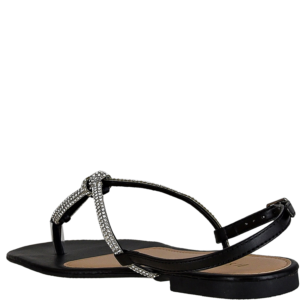 SANDALIA BAIXA STRASS DI SANTINNI image number 3
