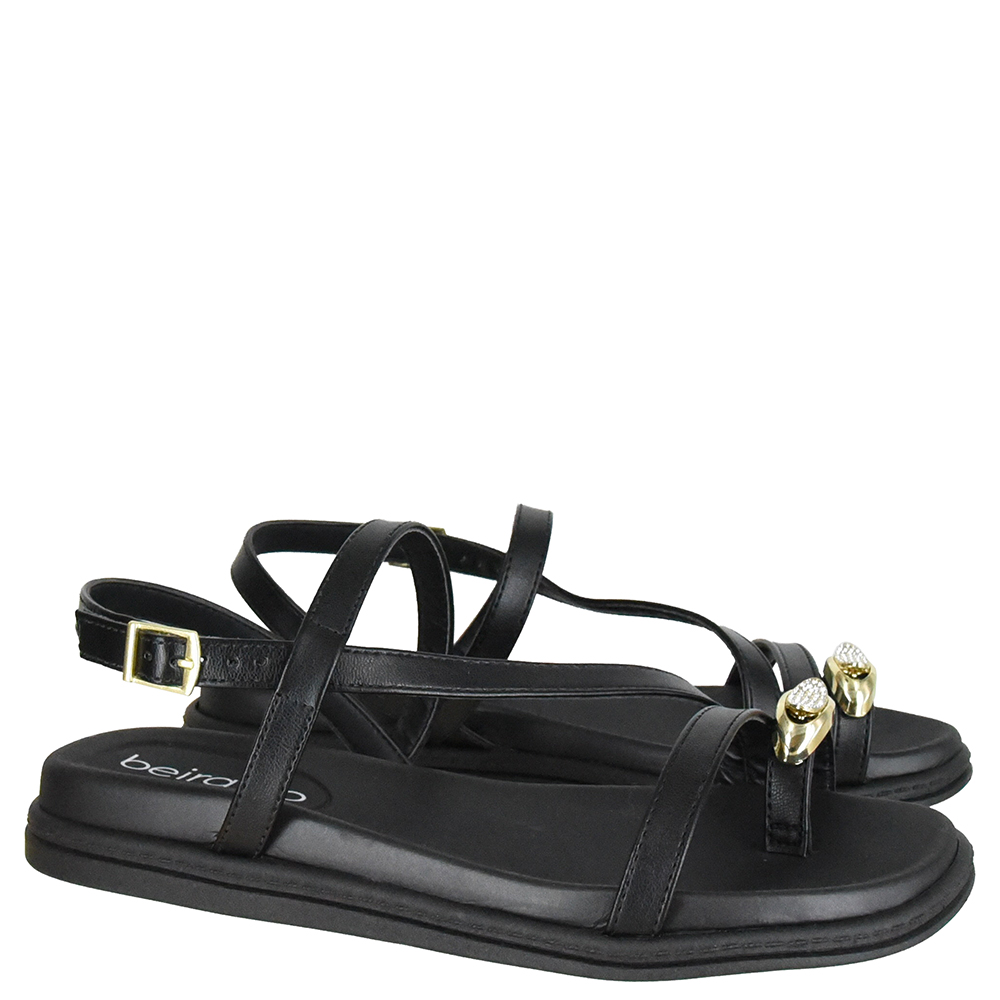 SANDALIA FLATFORM METAL BEIRA RIO image number 1
