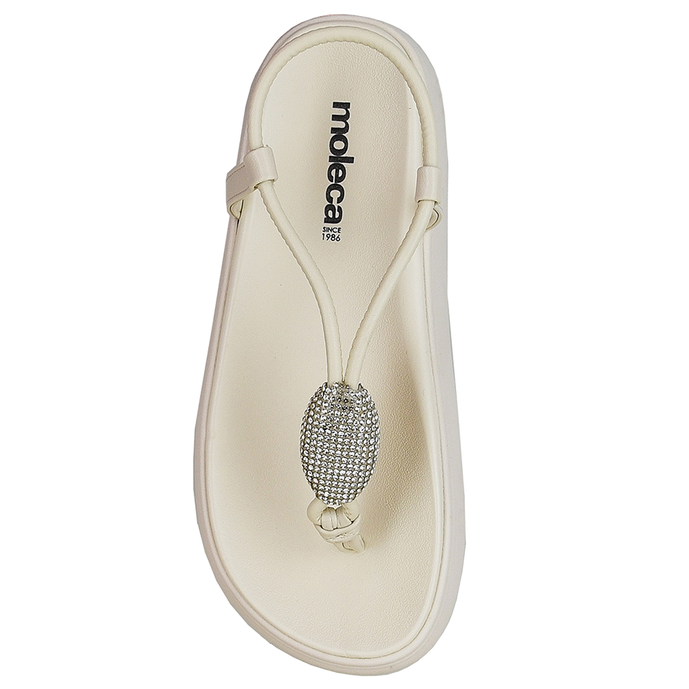 SANDALIA FLATFORM REGULADOR STRASS MOLECA image number 2
