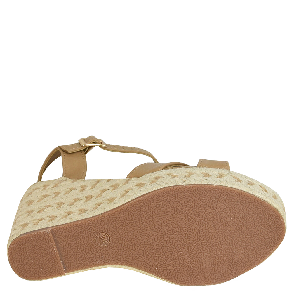 SANDALIA ANABELA VIRA CORDA TIRAS CRUZADAS DI SANTINNI image number 4