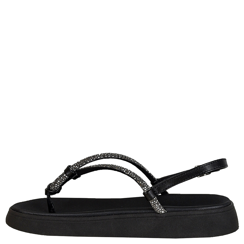 SANDALIA FLATFORM GOTA STRASS MOLECA image number 3