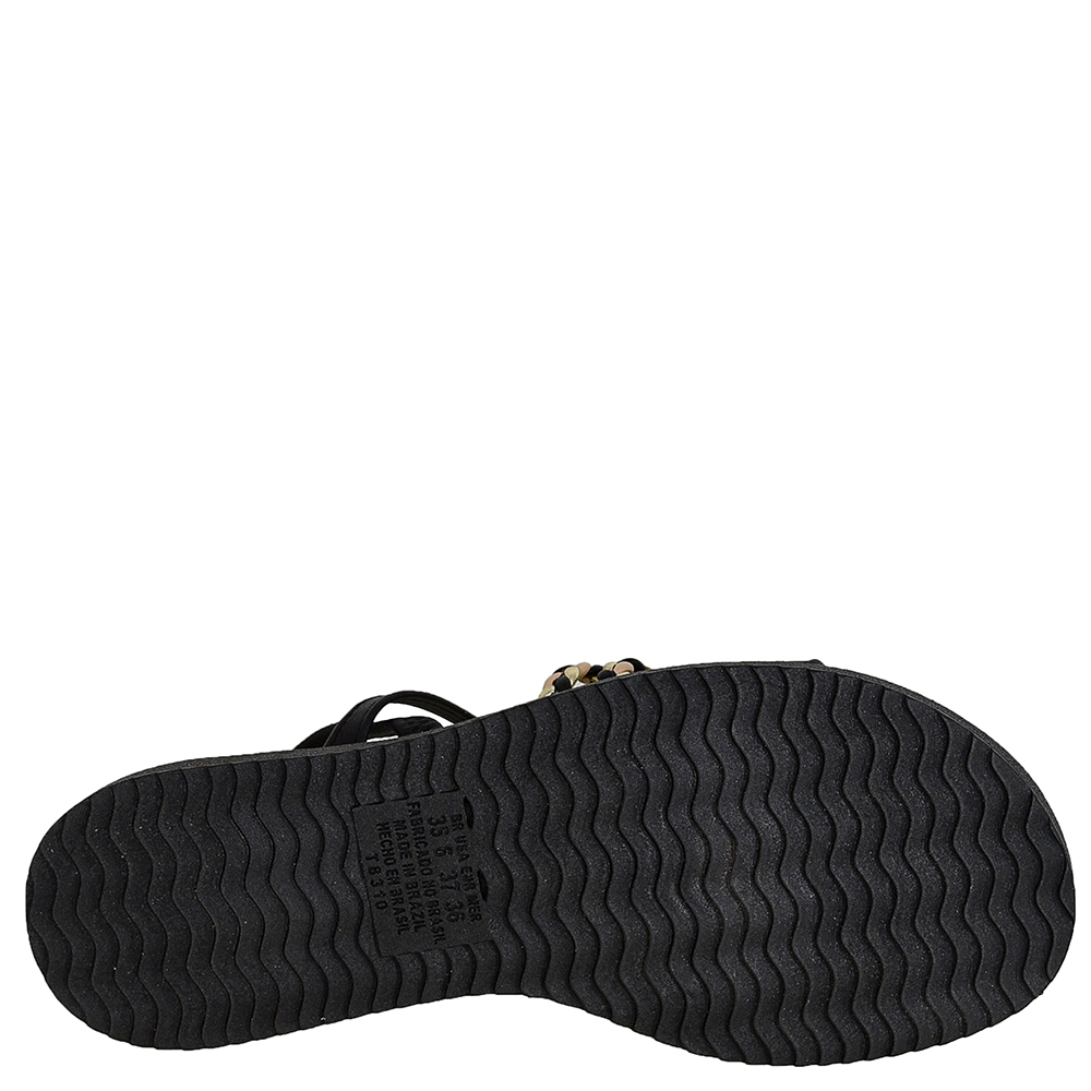 SANDALIA FLATFORM TRANCA COM PEDRAS DAKOTA image number 4