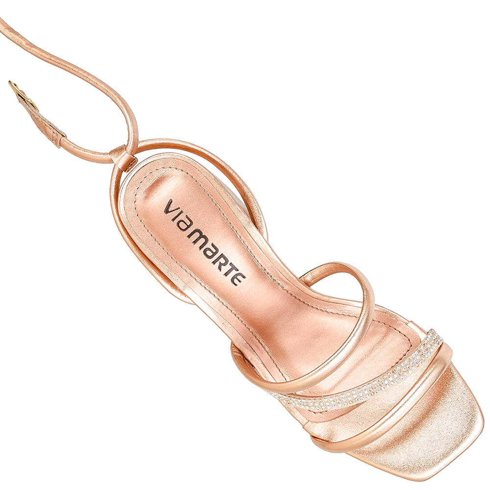 SANDALIA SALTO STRASS PULSEIRA VIA MARTE image number 3