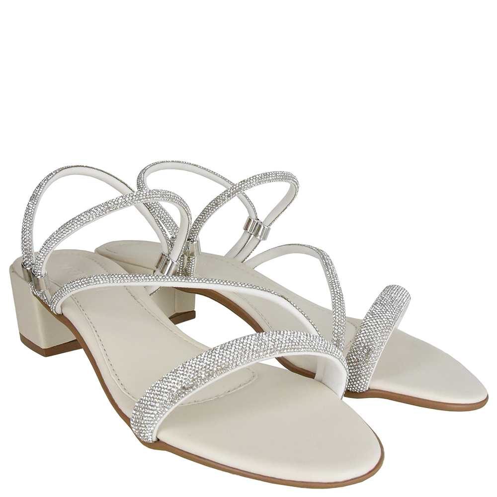 SANDALIA SALTO BLOCO STRASS REGULADOR DI SANTINNI image number 1