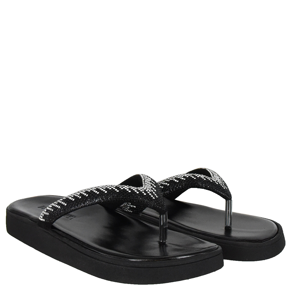 TAMANCO FLATFORM TIRA STRASS DI SANTINNI image number 1