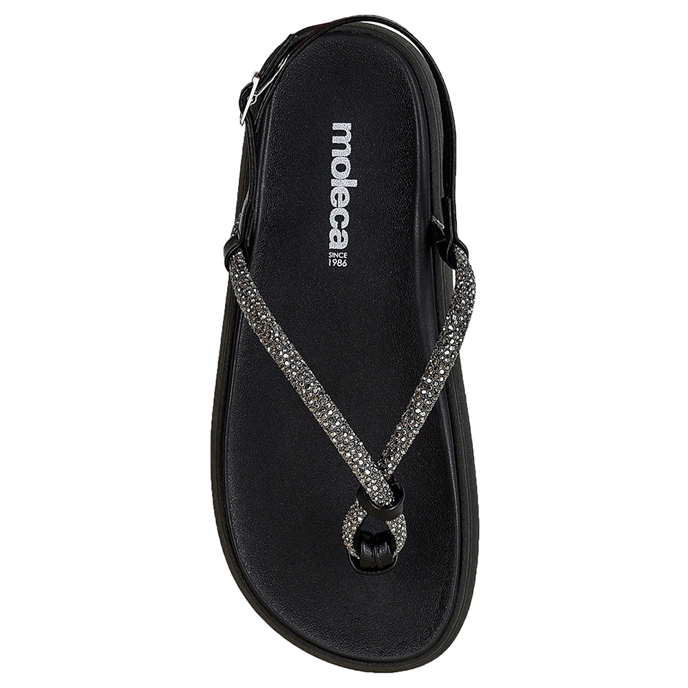 SANDALIA FLATFORM GOTA STRASS MOLECA image number 2