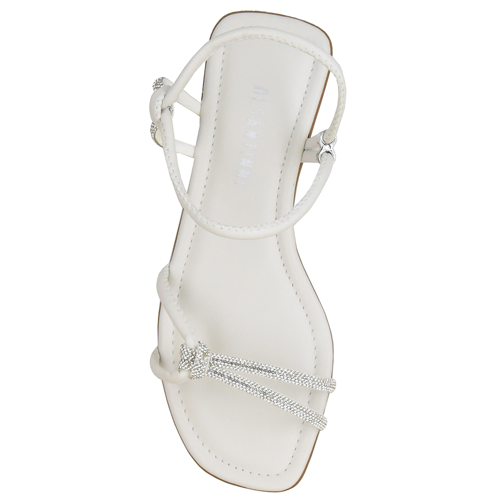 SANDALIA BAIXA STRASS REGULADOR DI SANTINNI image number 2