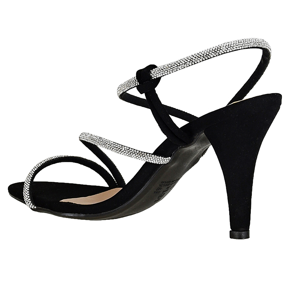 SANDALIA SALTO FINO TIRAS STRASS DI SANTINNI image number 3