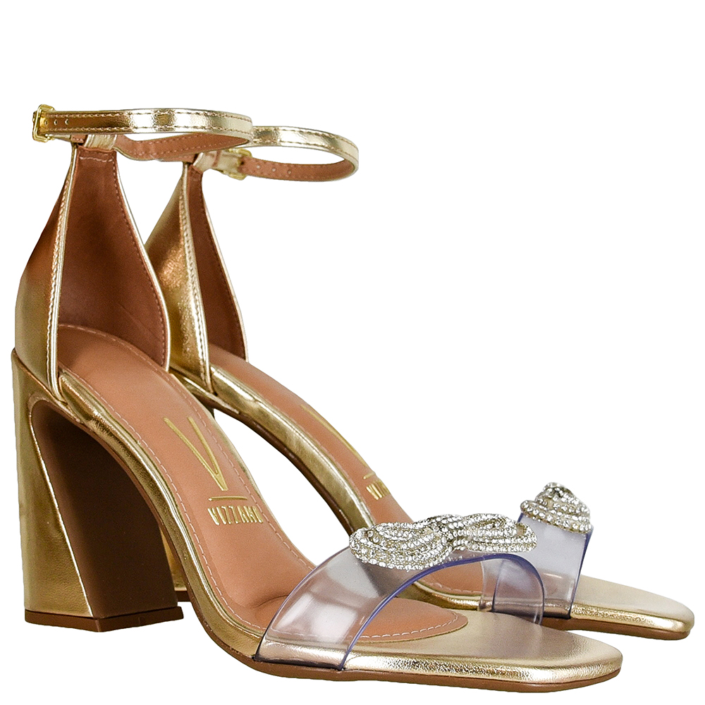 SANDALIA SALTO VINIL LACO STRASS VIZZANO image number 1