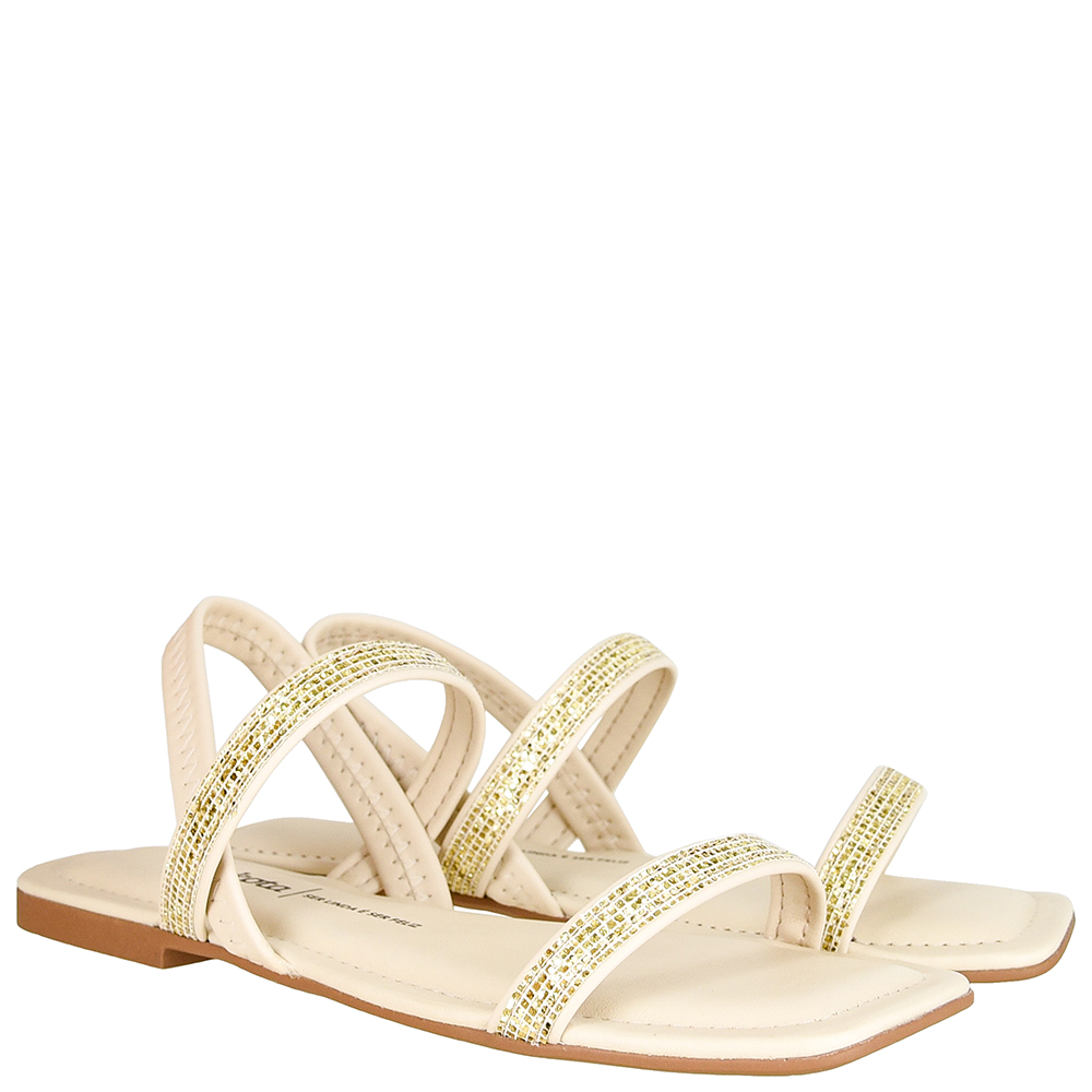 SANDALIA BAIXA STRASS DAKOTA image number 1
