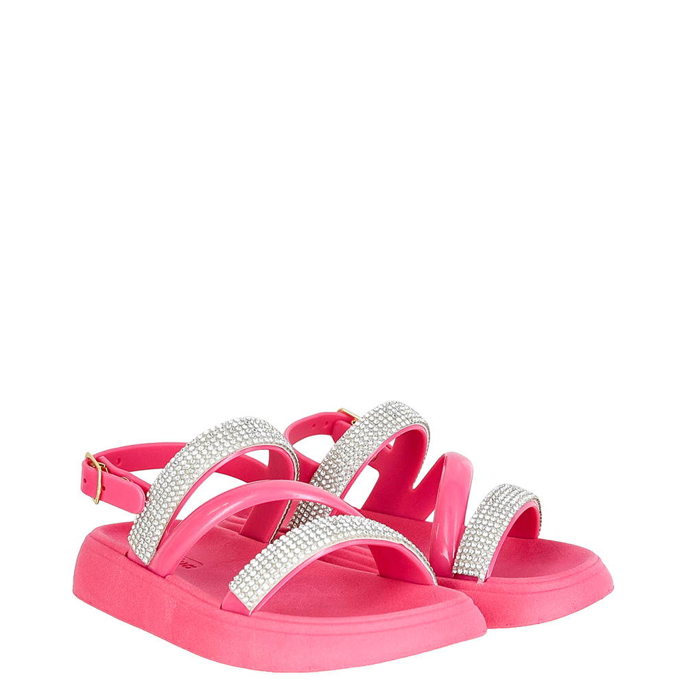 SANDALIA INFANTIL COM STRASS LUELUA image number 1
