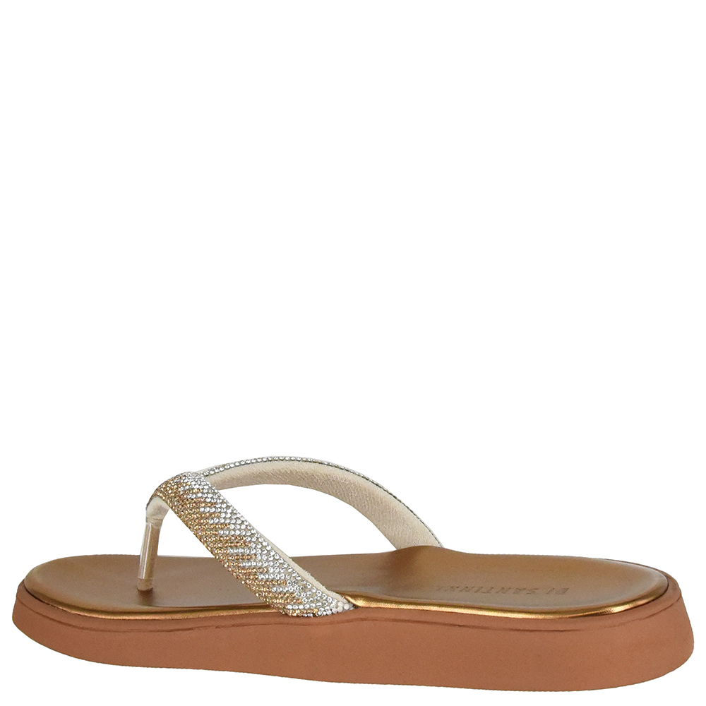 TAMANCO FLATFORM TIRA STRASS DI SANTINNI image number 3