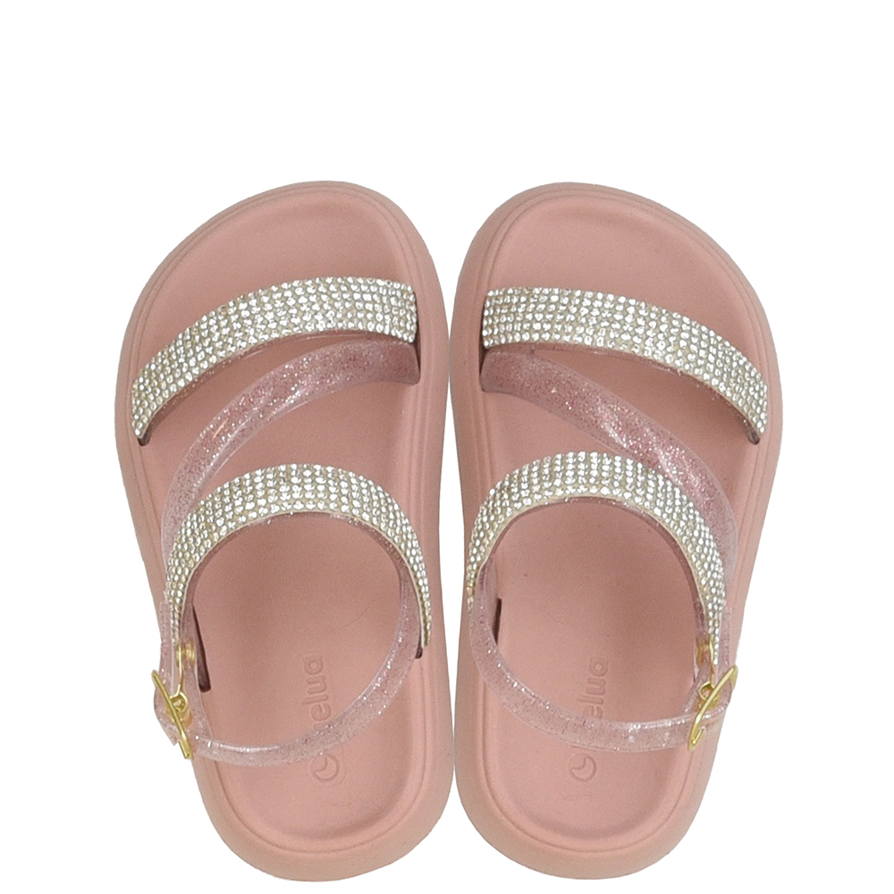SANDALIA INFANTIL COM STRASS LUELUA image number 1