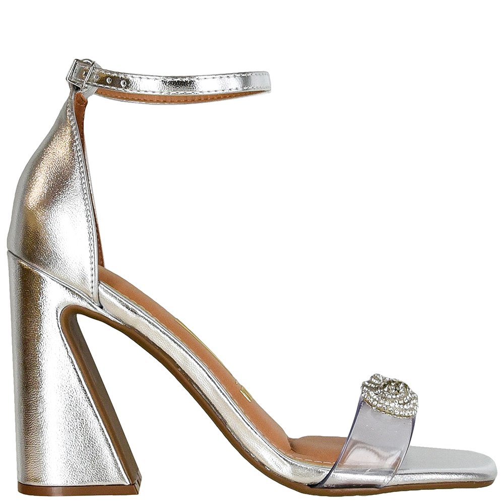 SANDALIA SALTO VINIL LACO STRASS VIZZANO image number 0