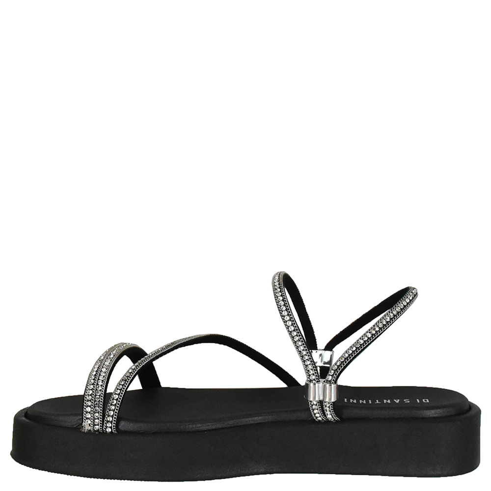 SANDALIA FLATFORM STRASS DI SANTINNI image number 3
