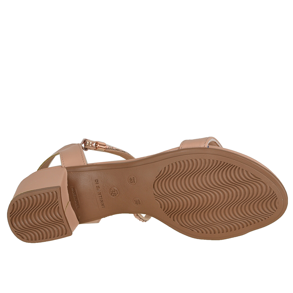 SANDALIA SALTO BLOCO STRASS COM REGULADOR DI SANTINNI image number 4