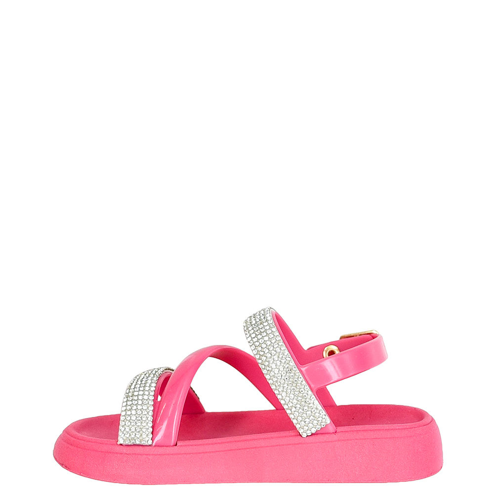 SANDALIA INFANTIL COM STRASS LUELUA image number 3