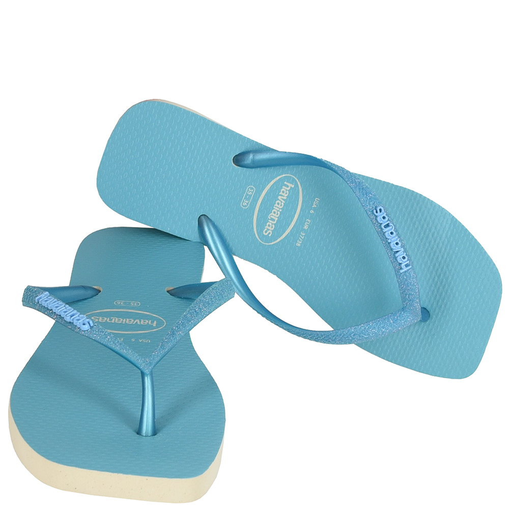 CHINELO HAVAIANAS SLIM SQUARE GLITTER NEON image number 4