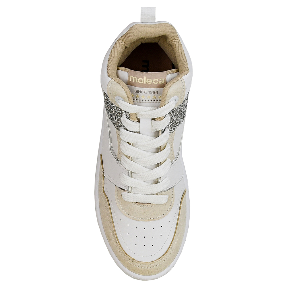 TENIS CANO ALTO GLITTER MOLECA image number 2