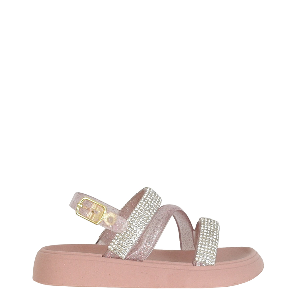 SANDALIA INFANTIL COM STRASS LUELUA image number 0