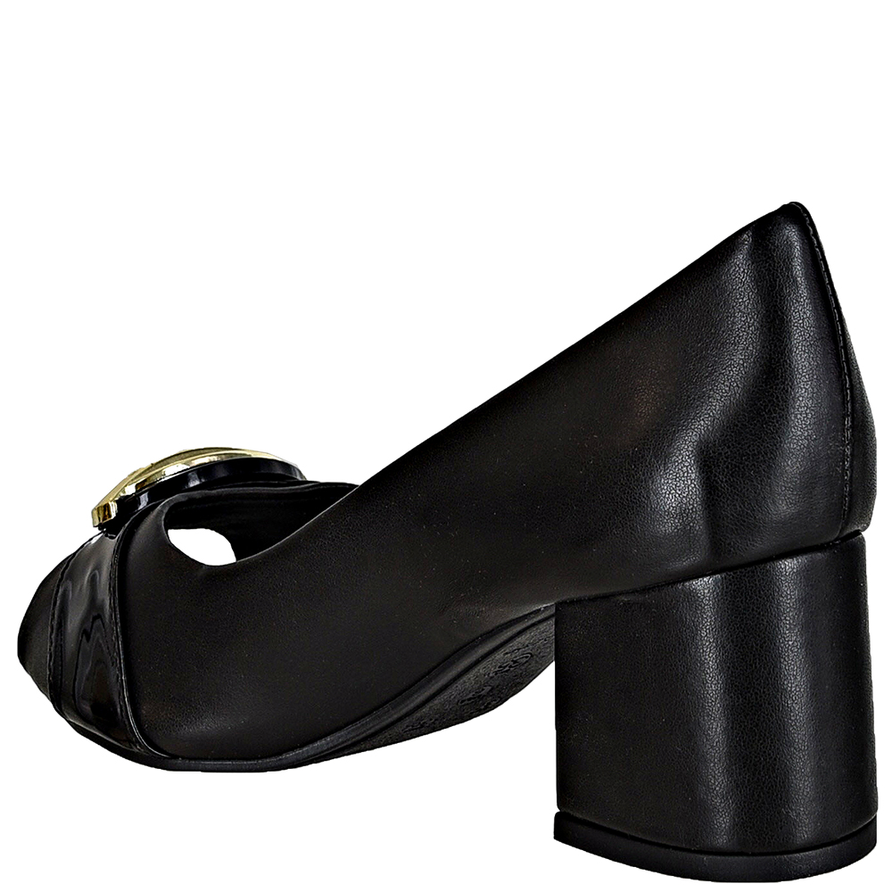 SAPATO FEM PEEPTOE FIVELA OVAL SALTO GROSSO DI SANTINNI image number 3