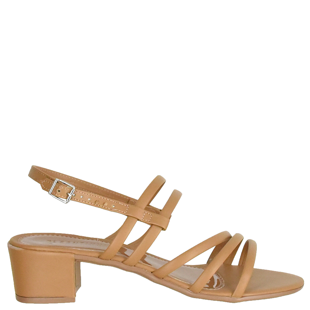 SANDALIA SALTO BLOCO TIRAS ABAULADAS DI SANTINNI image number 0