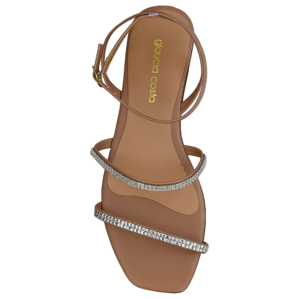 SANDALIA DUAS TIRAS DE STRASS DI SANTINNI image number 2