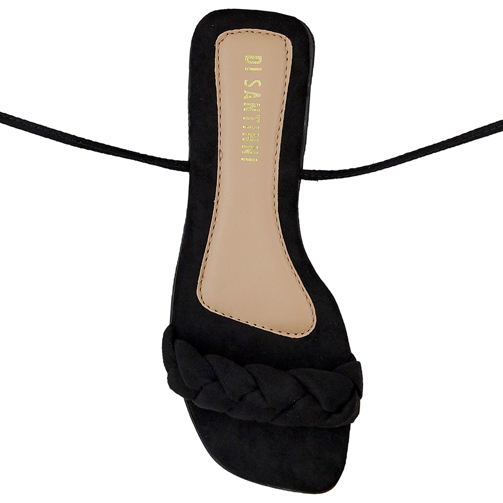 SANDALIA BAIXA TRANCA AMARRACAO | Di Santinni