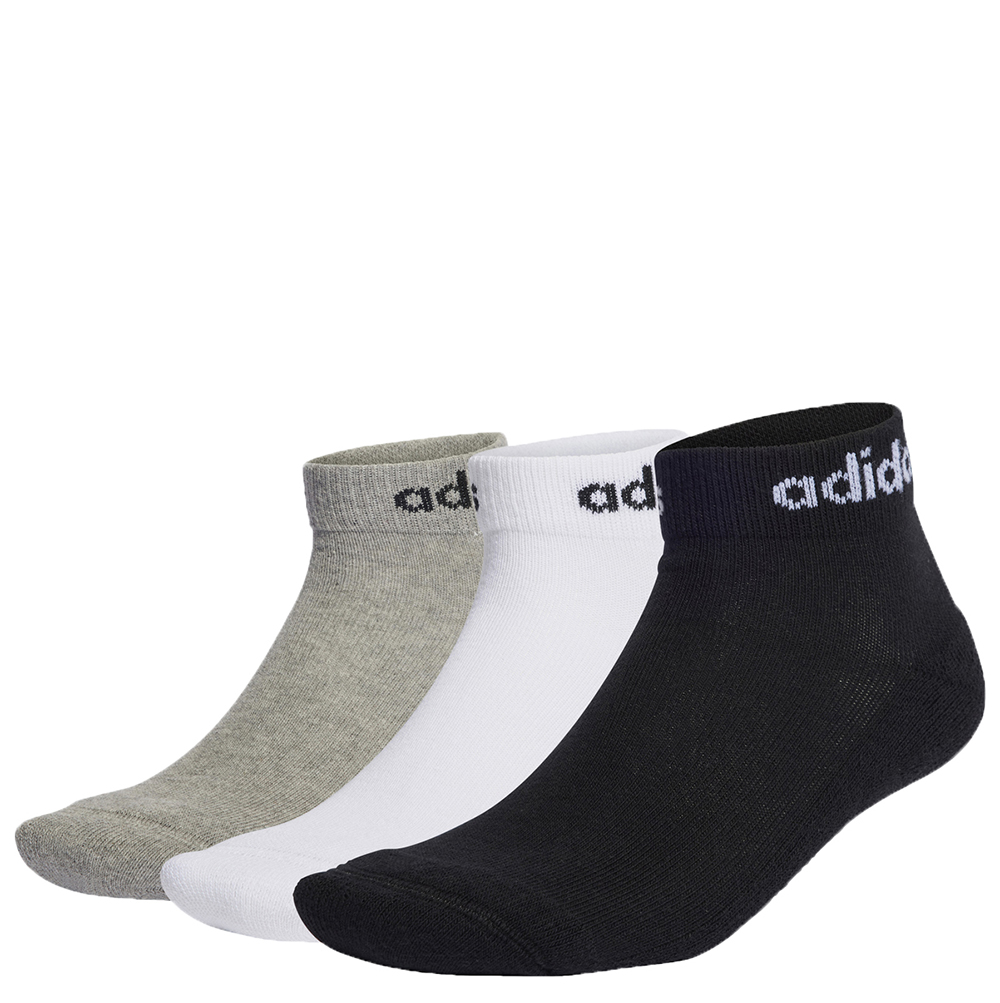 MEIA ADIDAS LOGO LINEAR 3 PARES ANKLE image number 0