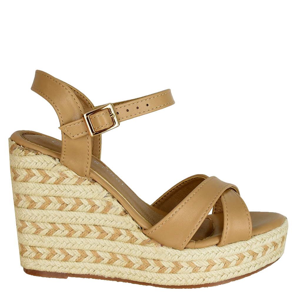 SANDALIA ANABELA VIRA CORDA TIRAS CRUZADAS DI SANTINNI image number 0