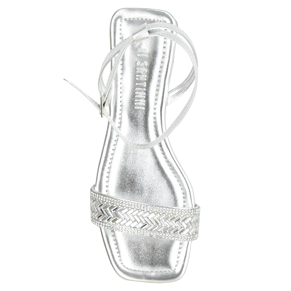 SANDALIA BAIXA TIRA CRISTAL DI SANTINNI image number 2