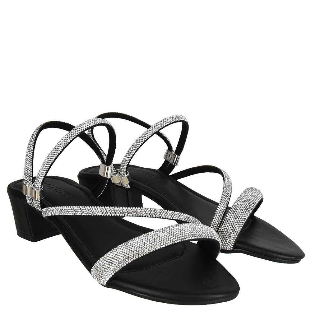 SANDALIA SALTO BLOCO STRASS REGULADOR DI SANTINNI image number 1