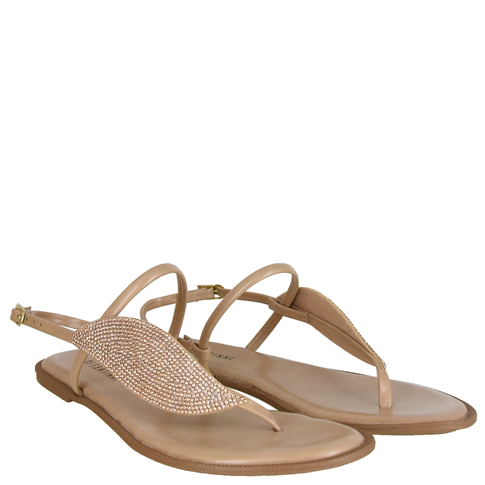 SANDALIA BAIXA FOLHA STRASS image number 1