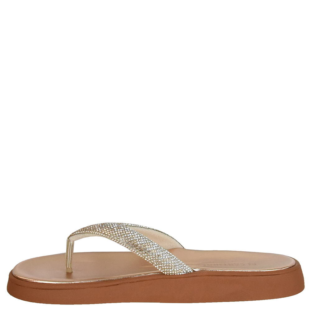 TAMANCO FLATFORM TIRA STRASS DI SANTINNI image number 3