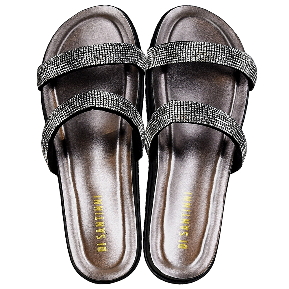 BIRKEN DUAS TIRAS STRASS METALIZADO DI SANTINNI image number 0
