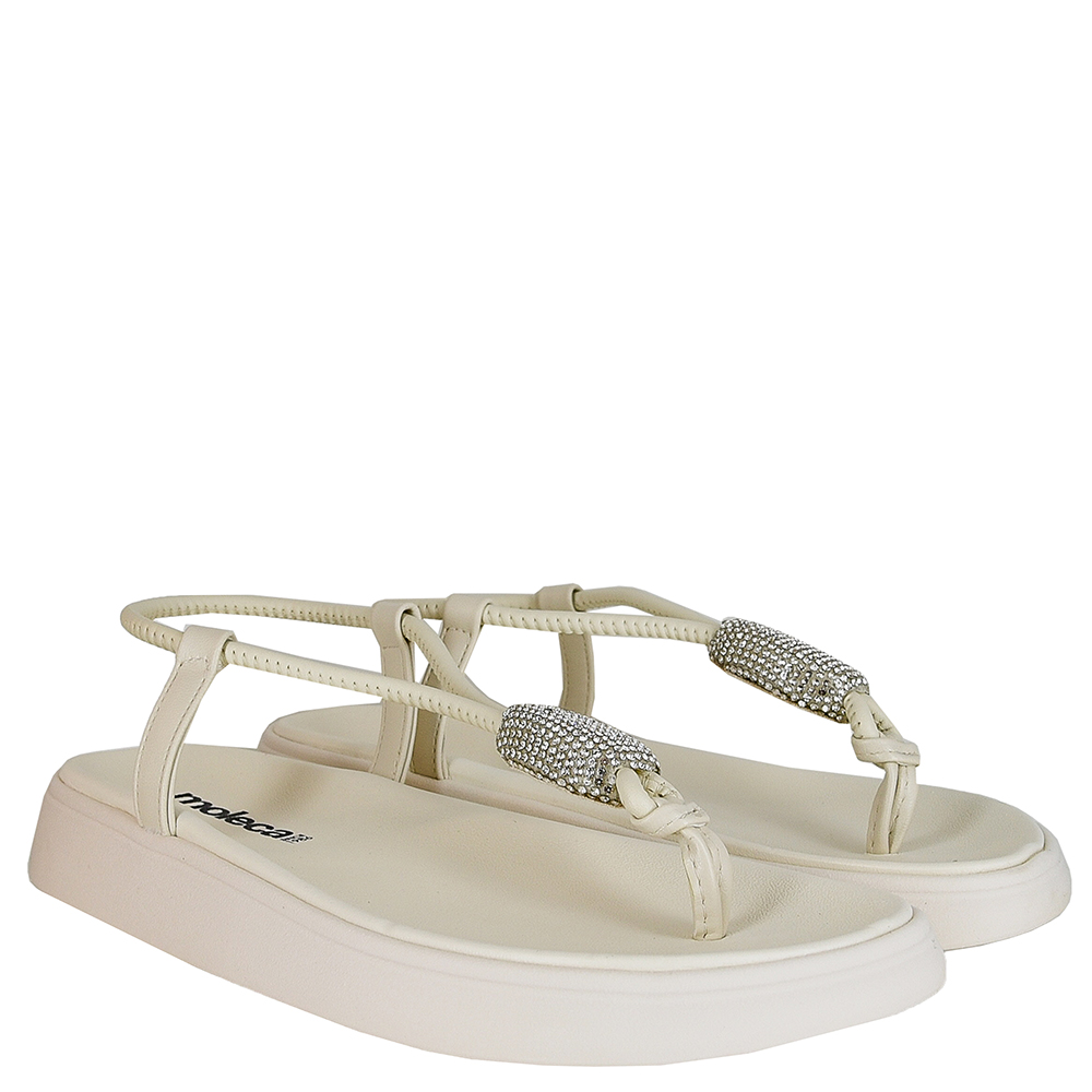 SANDALIA FLATFORM REGULADOR STRASS MOLECA image number 1