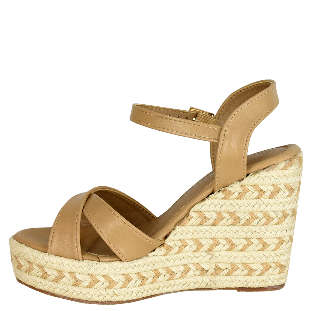 SANDALIA ANABELA VIRA CORDA TIRAS CRUZADAS DI SANTINNI image number 3