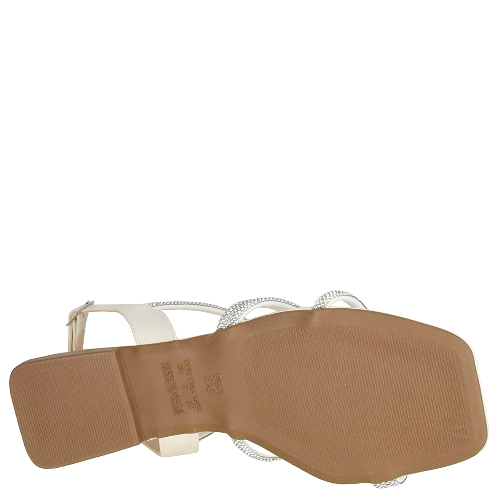 SANDALIA BAIXA QUATRO TIRAS STRASS DI SANTINNI image number 4