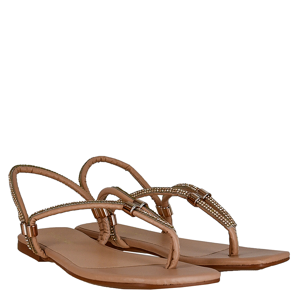 SANDALIA BAIXA STRASS DI SANTINNI image number 1