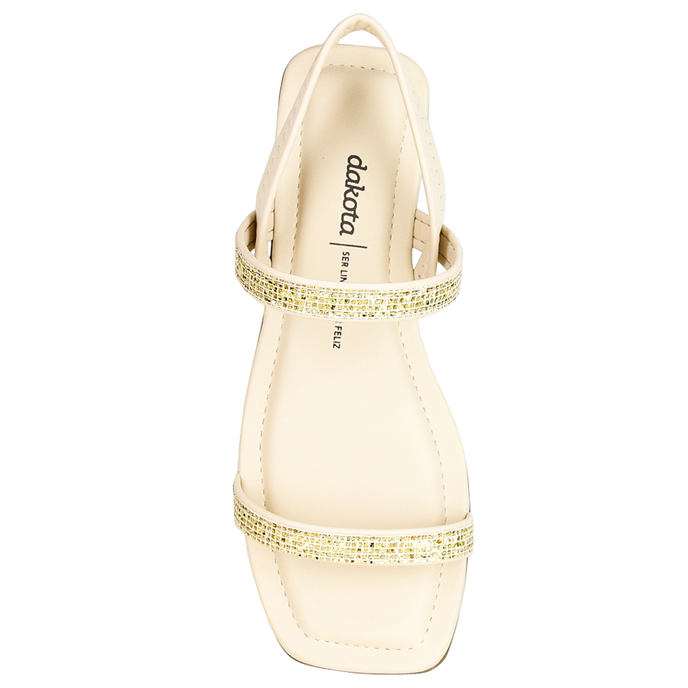 SANDALIA BAIXA STRASS DAKOTA image number 2