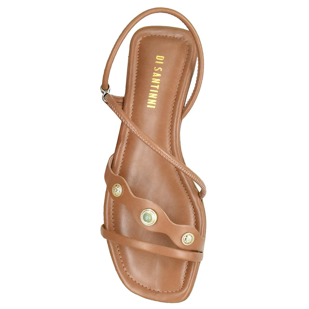SANDALIA BAIXA REGULADOR MEDALHAS DI SANTINNI image number 2